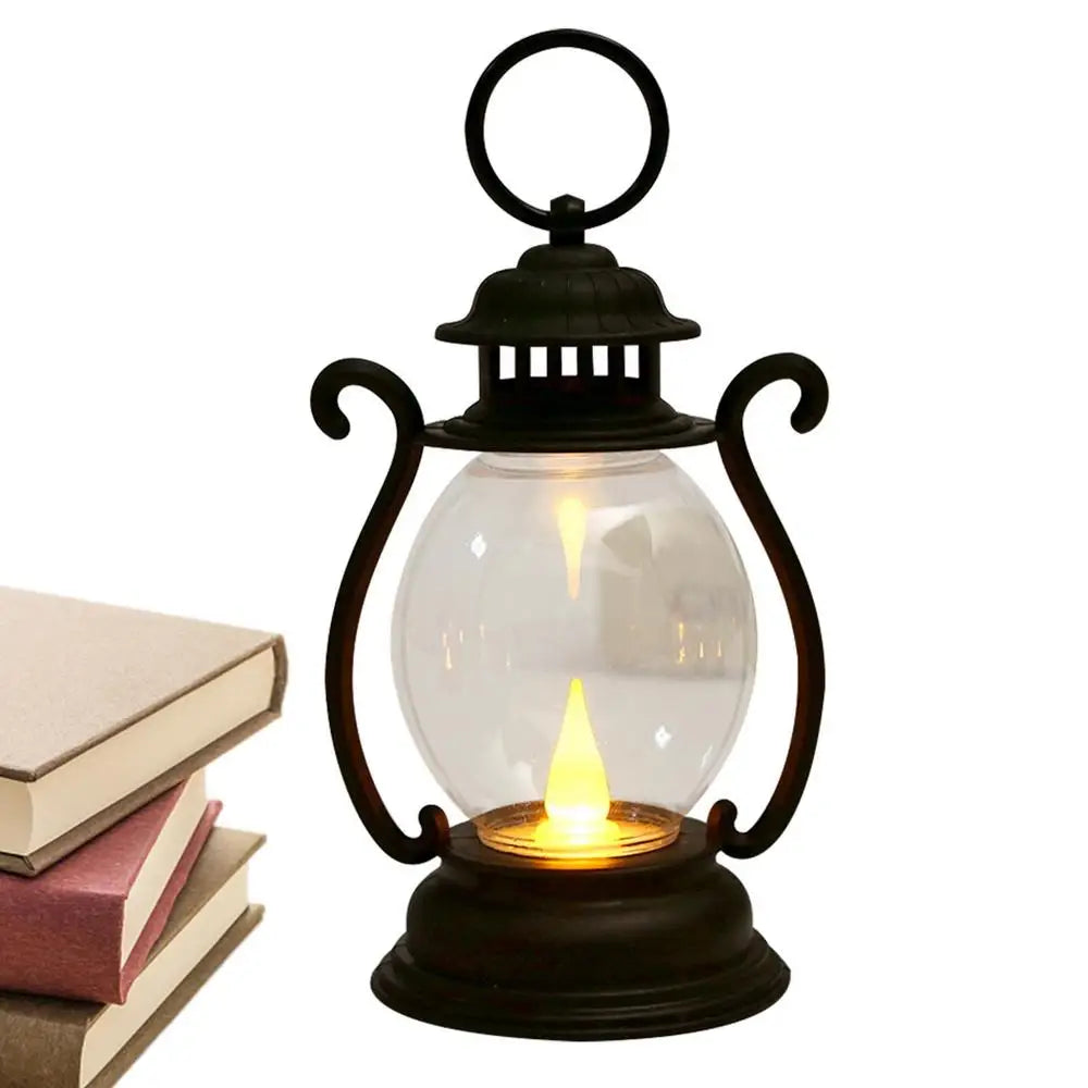 Retro Battery Powered LED Desk Lamp – Portable Vintage Lantern Retro LED Lantern Axl 02
