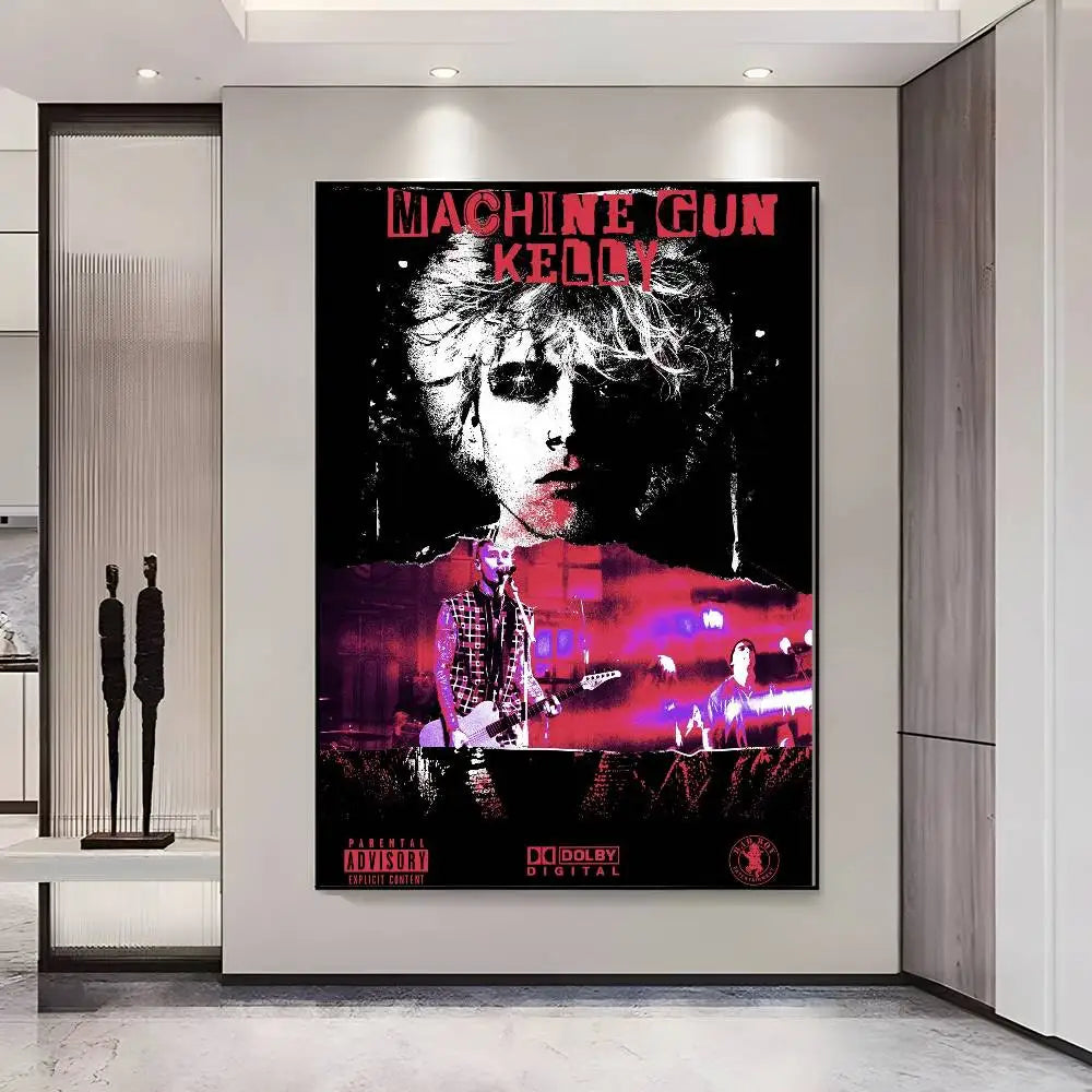 Machine Gun Kelly HD Poster – Self-Adhesive Waterproof Wall Art Wall Art Poster Axl z27 50X70cmNoframe