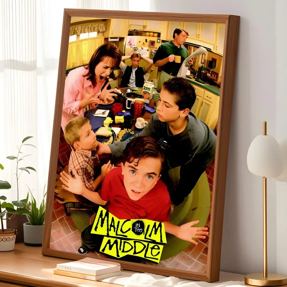 Malcolm in the Middle Poster – Self-Stick HD Waterproof Wall Art Wall Art Poster Axl