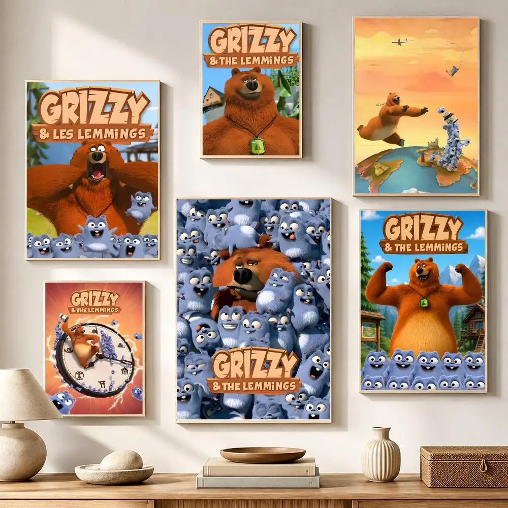 Berenstain Bears Waterproof PVC Poster Stickers | Wall Décor Wall Poster Stickers Axl