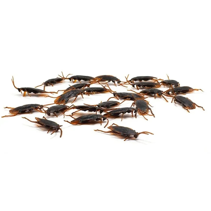 10-Pack Fake Cockroach Prank Toys – Halloween Novelty Joke Set Novelty Prank Toy Axl