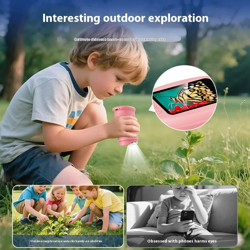 Kids Handheld Digital Microscope – 1000X HD & 2-Inch Screen Kids Digital Microscope Axl