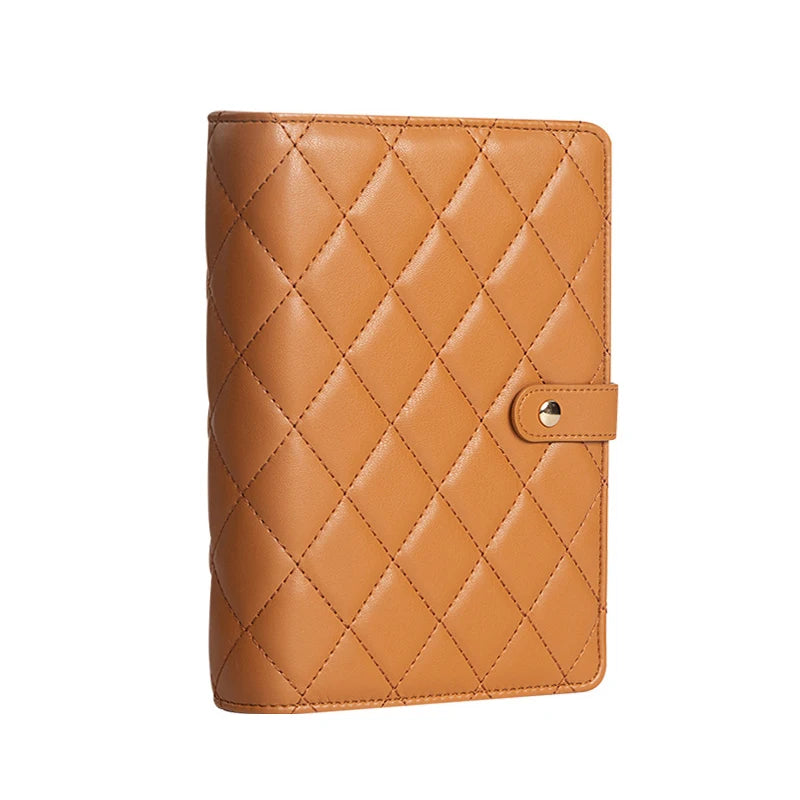 PU Leather Jewelry Storage Book – Zipper Binder & Clear Pockets Jewelry Storage Organizer Axl Brown Lingge