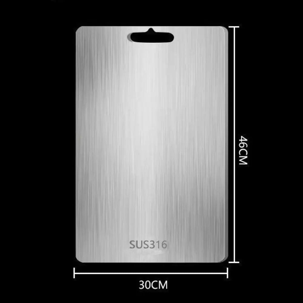 316 Stainless Steel Cutting Board – Antibacterial Kitchen Chopping Stainless Steel Cutting Board Axl 46x30cm