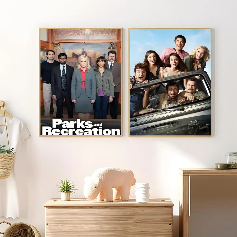 Parks & Recreation TV Poster – HD Waterproof Wall Sticker Wall Poster Sticker Axl