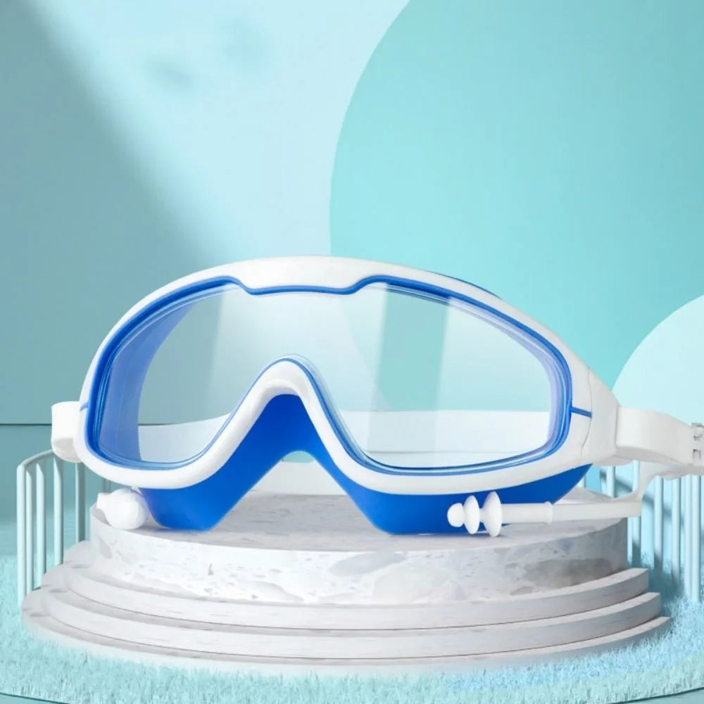 Wide Frame Anti-Fog Swimming Goggles – UV Protection Adults Swimming Goggles Axl Blue-Adult