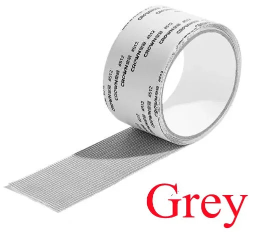 Self-Adhesive Window Screen Repair Tape | Mosquito Net Patch Screen Repair Tape Axl GRAY