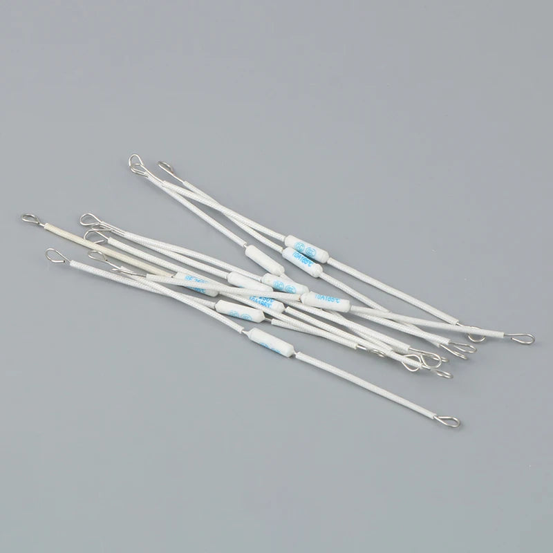 10-Pack RF250V 10A 185°C Ceramic Thermal Cutoff Fuse 250V Thermal Cutoff Fuse Axl
