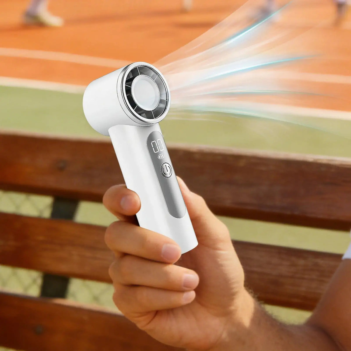 USB Rechargeable Handheld Mini Fan – 6-Speed Portable Cooling Handheld Mini Fan Axl