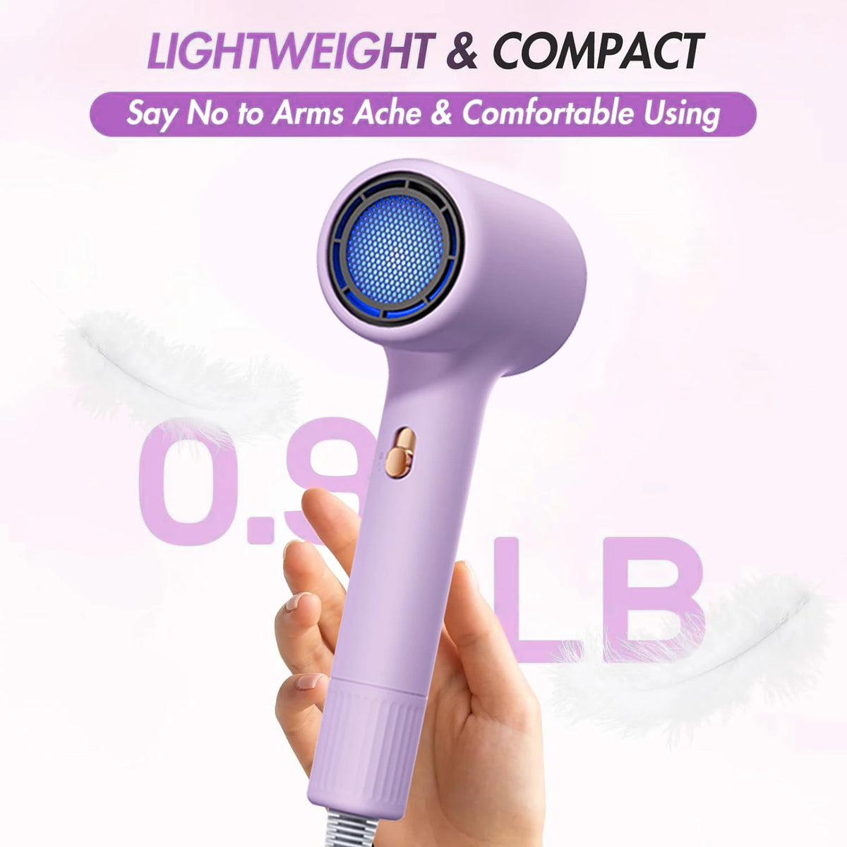 ONEKA 2000W Ionic Hair Dryer with Diffuser | Fast Drying Ionic Hair Dryer Axl