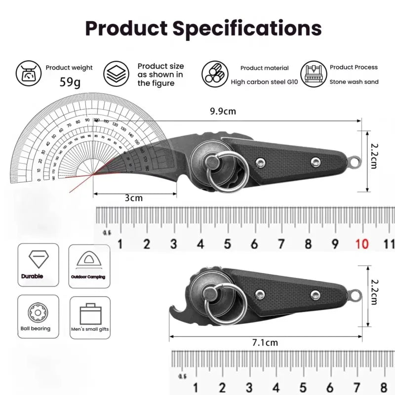 G10 Folding Pocket Knife – Ball Bearing Pivot | FL FLYWOD Folding Pocket Knife Axl