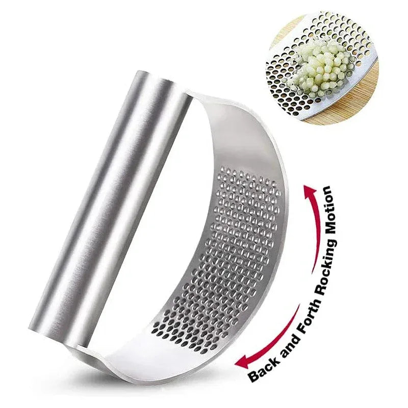 Stainless Steel Garlic Press & Ginger Crusher | Kitchen Tool Garlic Press Axl