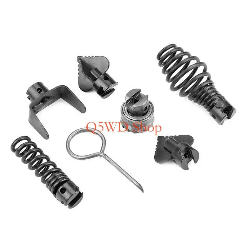 7-Piece Drain Cleaner Cutter Head Set | 16mm Manganese Steel Drain Cutter Head Set Axl