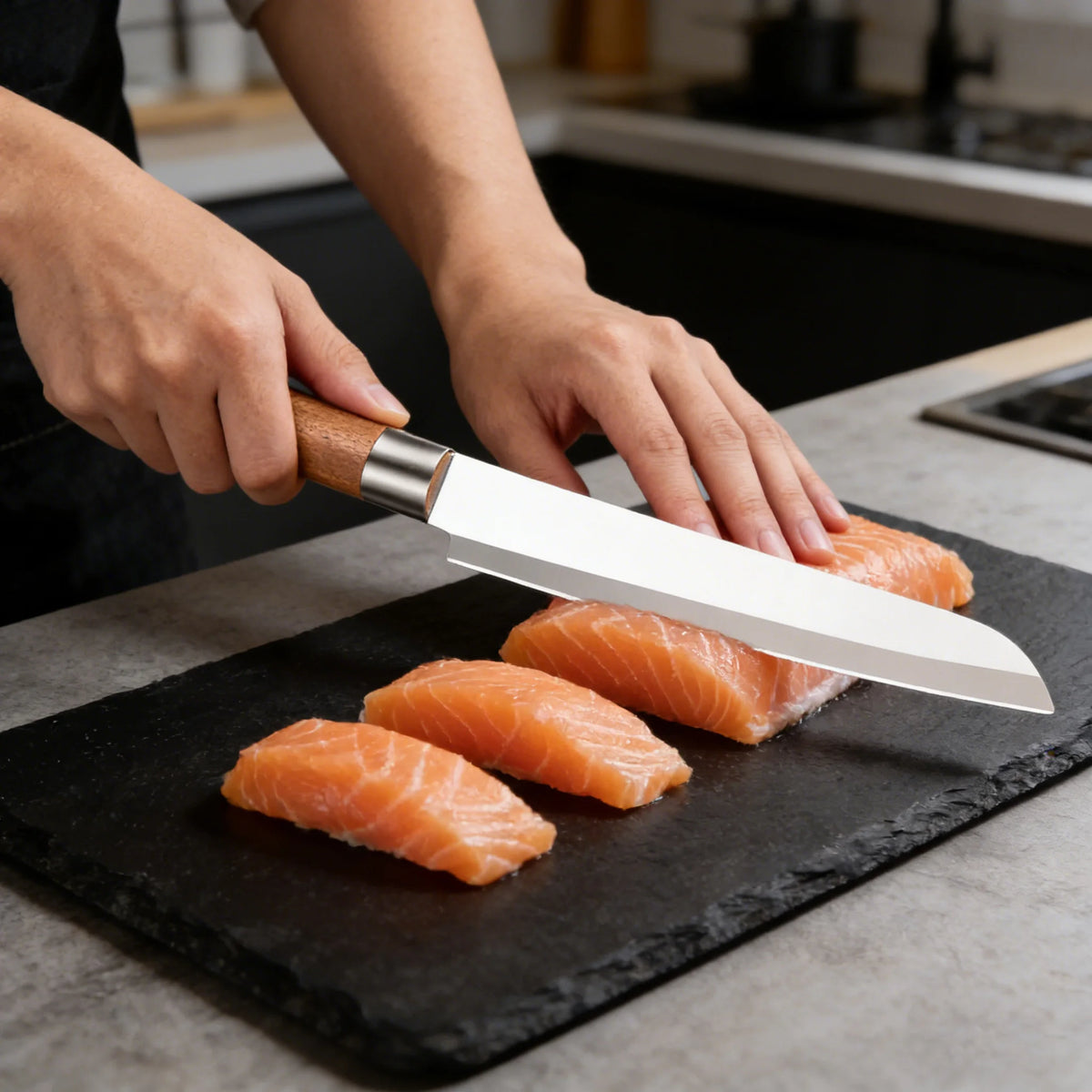 Professional Sashimi Knife – Stainless Steel Fish Slicing Knife Sashimi Knife Axl