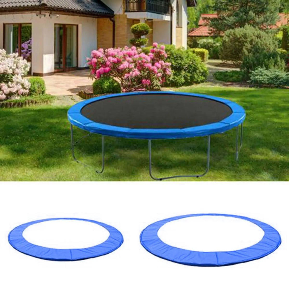 UV-Resistant Trampoline Spring Pad Cover – 8 ft & 10 ft Replacement Trampoline Spring Pad Axl