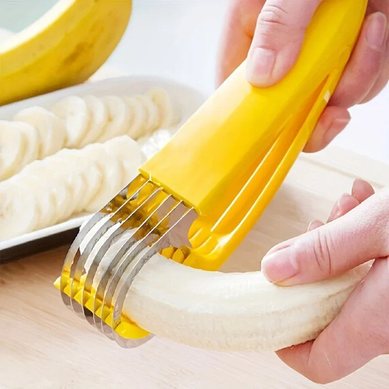 Stainless Steel Banana & Hot Dog Slicer | Multi-Purpose Cutter Food Slicer Tool Axl