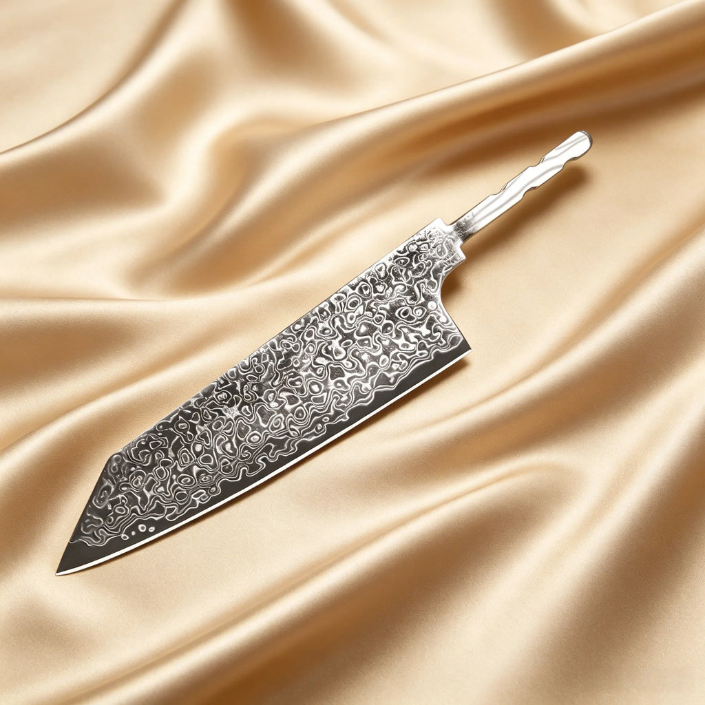 Damascus Steel Blade Blank – Hand Forged Chef & Cleaver Knife Kitchen Knife Blank Axl Kiritsuke Blade-1PC
