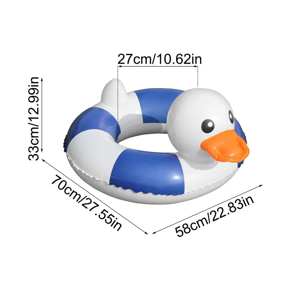 Duck Inflatable Swim Ring – Kids Pool Float & Beach Toy Inflatable Swim Ring Axl Blue