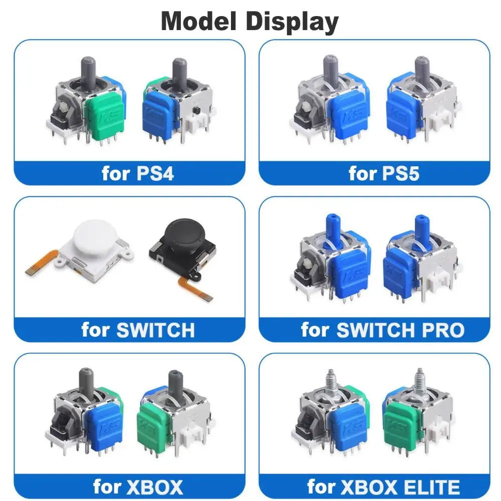 TMR Hall Effect Anti-Drift Joystick PS5/PS4/Xbox/Switch Pro Controller Replacement Part Axl