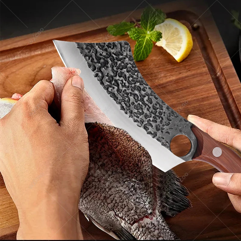 WXCOO Hand-Forged Boning & Slicing Knife – Stainless Steel Boning Knife Axl
