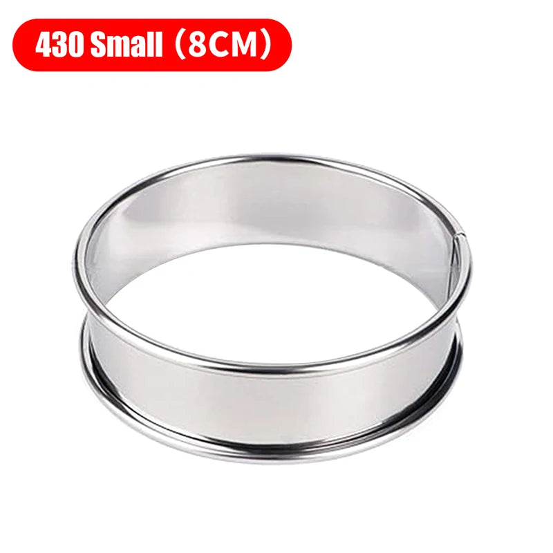 Stainless Steel Muffin & Crumpet Rings 8/9/10cm | Baking Molds Baking Mold Rings Axl S