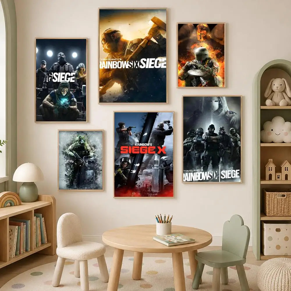 Rainbow Six HD PVC Self-Stick Wall Poster – Waterproof Decor Wall Art Poster Axl