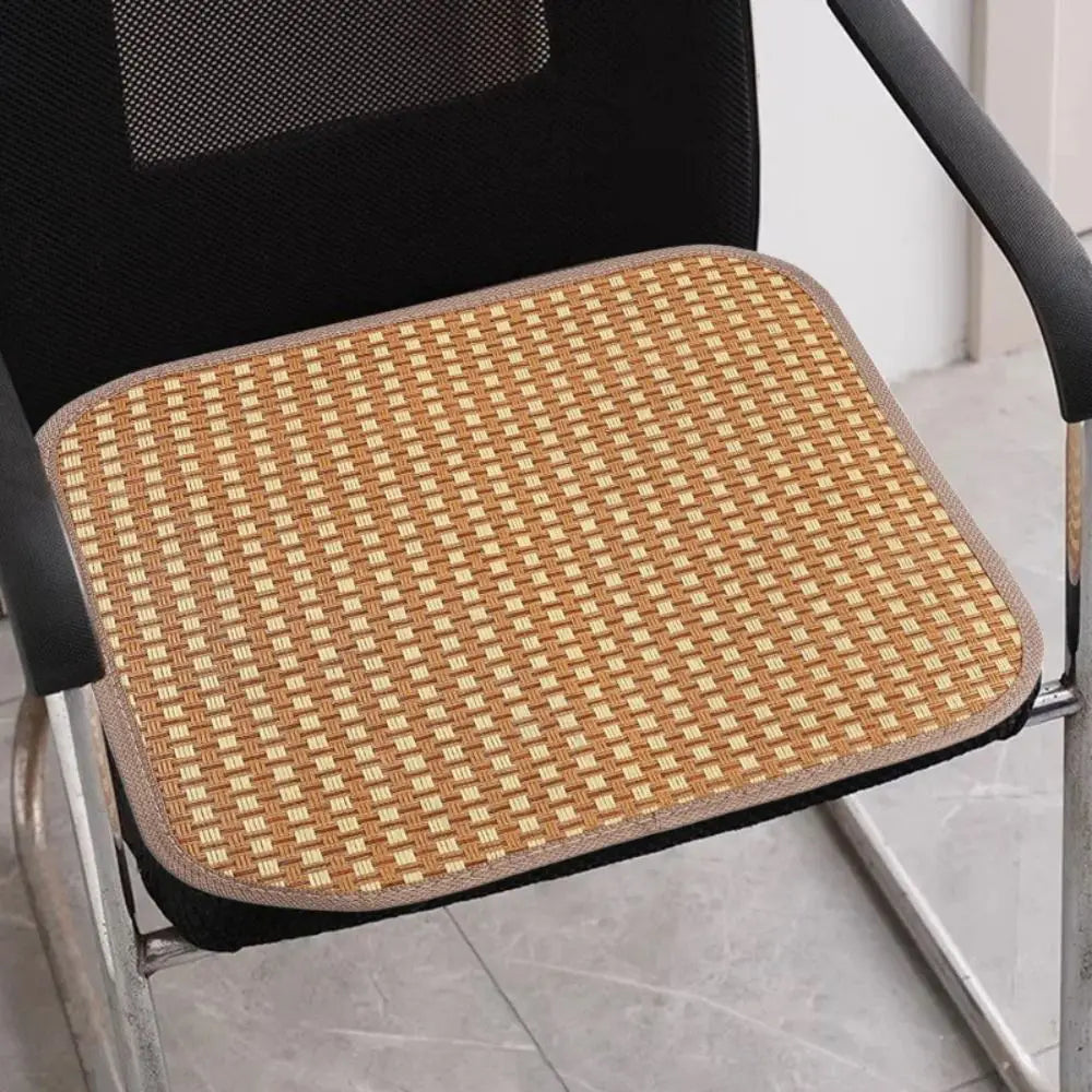 Bamboo Cooling Seat Cushion – Breathable Non-Slip Chair Mat Bamboo Seat Cushion Axl
