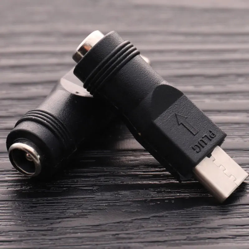 DC 5.5x2.1mm Female to USB Type-C Male Power Adapter Converter Power Adapter Converter Axl