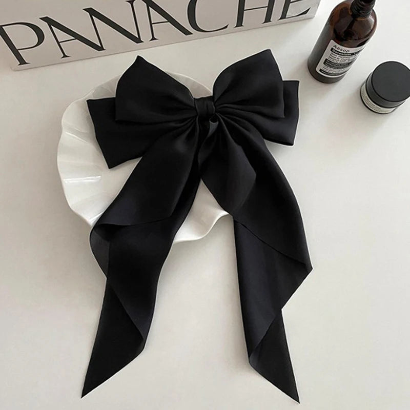 Satin Bow Hair Clip – Elegant Ribbon Barrette for Women Hair Clip Barrette Axl