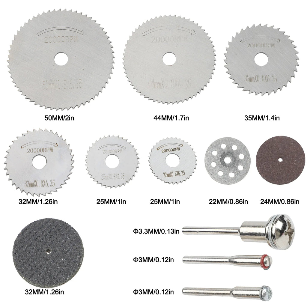 41-Pc Cut-Off Wheels & HSS Circular Saw Blades for Rotary Tools Rotary Tool Accessory Set Axl