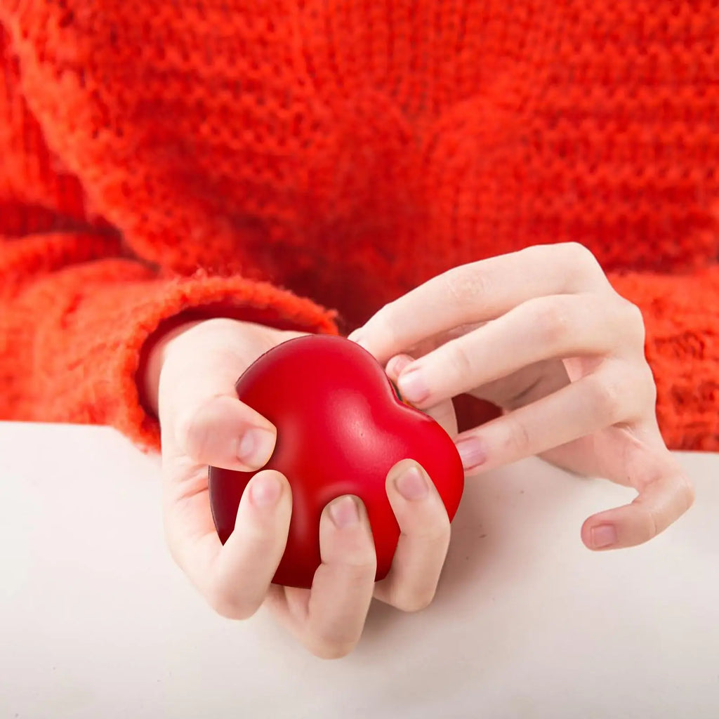 Heart Shaped Stress Ball – PU Grip & Finger Training Tool Grip Exercise Ball Axl