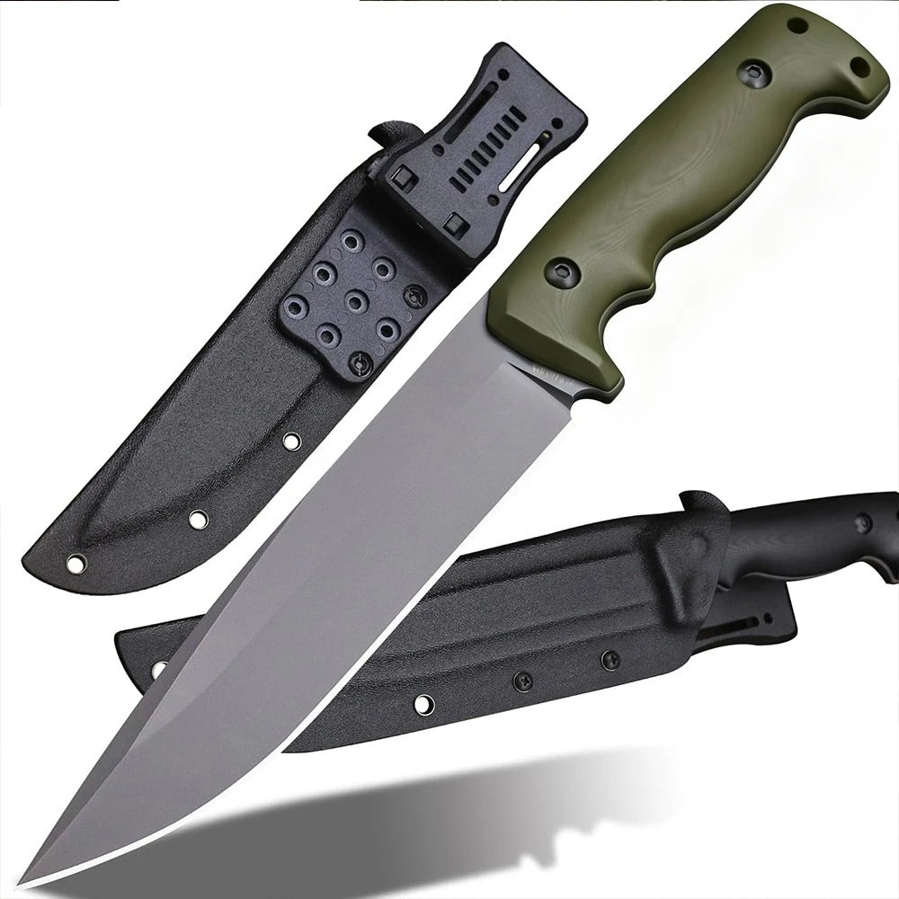 PLYS Stainless Steel Cleaver Knife – High-Hardness Meat Chopper Cleaver Knife Axl green