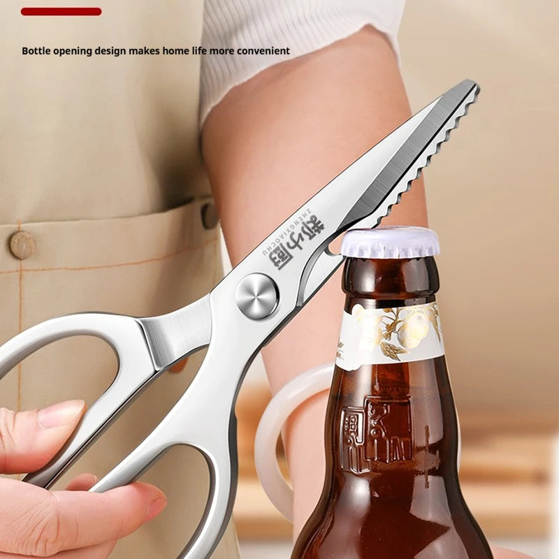 All-Steel Kitchen Scissors – Multi-Purpose Bone & Veggie Shears Kitchen Scissors Axl