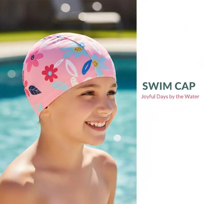 Kids Cartoon Swim Cap – Waterproof High-Elastic Silicone Hat Kids Swim Cap Axl