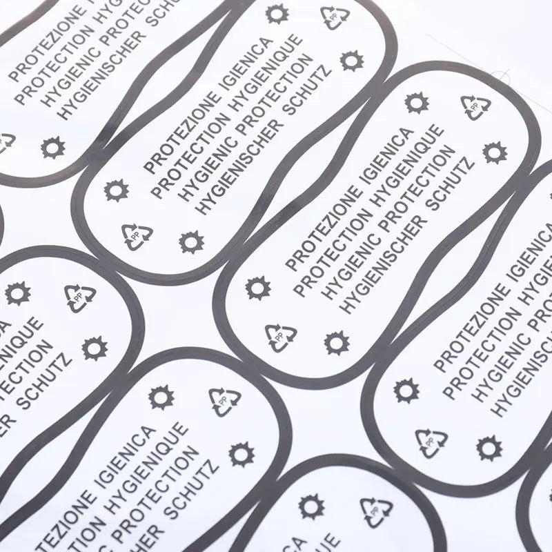 75-Pack Hygiene Try-On Labels for Swimwear & Lingerie Hygiene Label Stickers Axl
