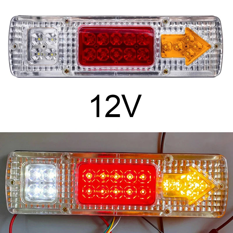 2-Pack LED Truck Tail Light Bar – Trailer, RV & Boat Lamp LED Tail Light Bar Axl 12V White 2PCS