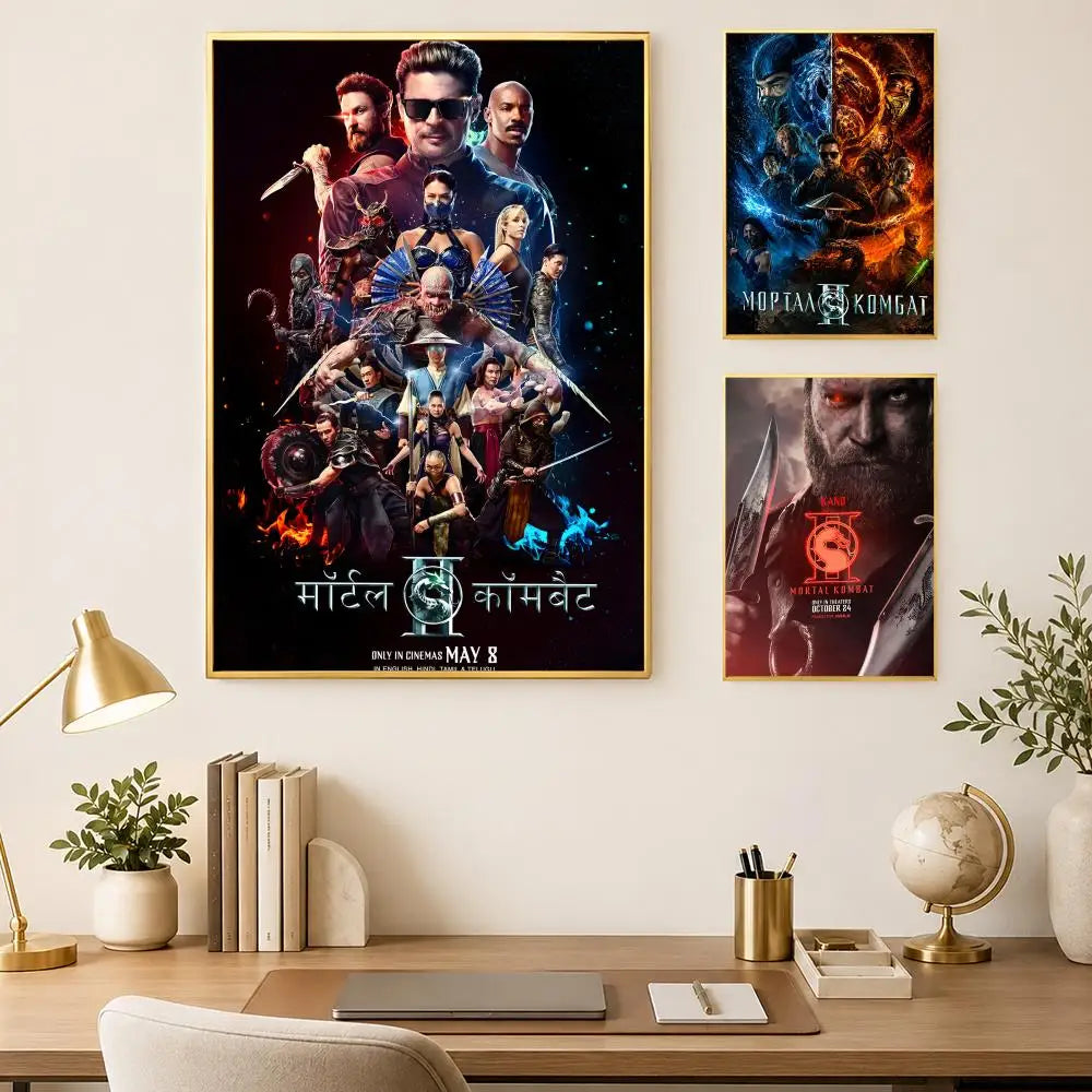 Mortal Kombat HD PVC Wall Poster – Self-Stick & Waterproof Wall Art Poster Axl