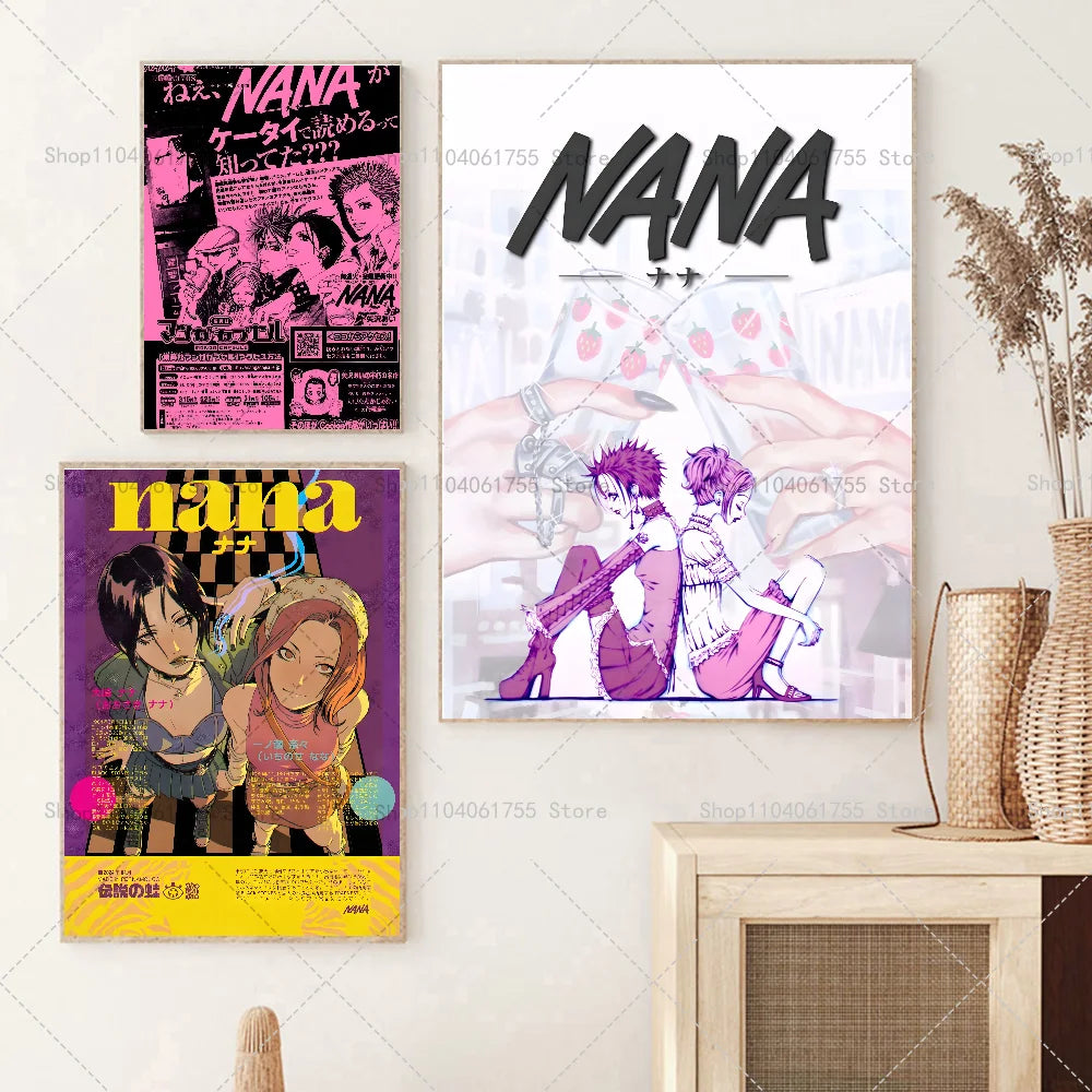 Japanese Anime NANA Poster – Waterproof Self-Adhesive Wall Sticker Anime Wall Poster Axl