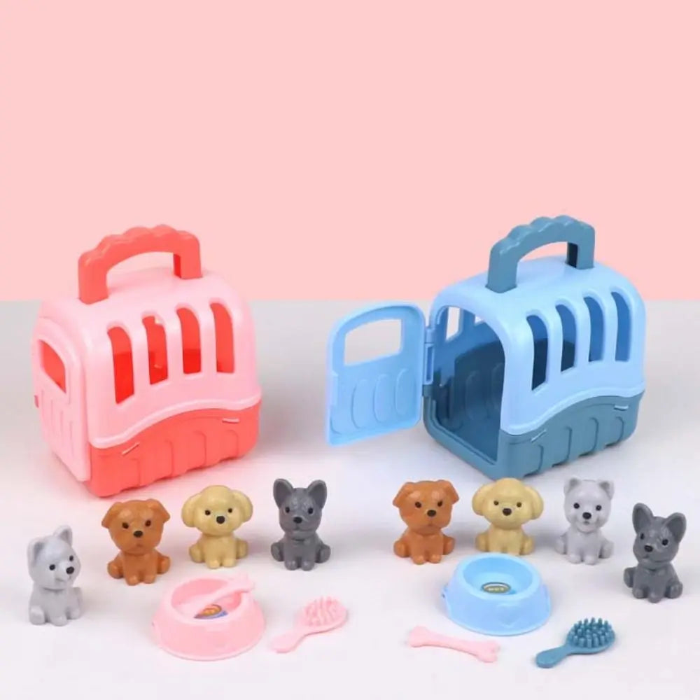 Cute Mini Puppy Pretend Play Toy Dog Doll Set – Kids Ages 3–6 Pretend Play Toy Set Axl