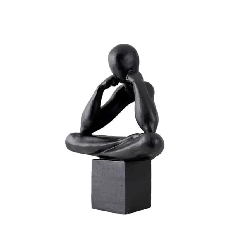 Abstract Resin Sculpture Figurine – Modern Luxury Home Décor Decorative Sculpture Axl Black