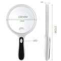 145mm 10X LED Handheld Magnifier – Large Lens & 4 LED Lights LED Handheld Magnifier Axl 145mm