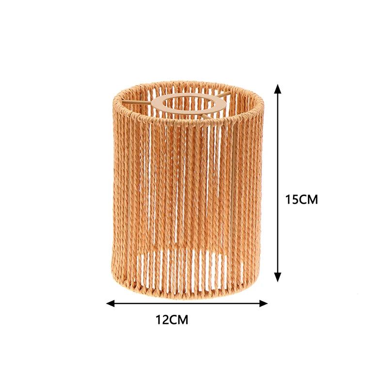 Vintage Handmade Woven Rattan Lampshade – Hanging Light Shade Hanging Lamp Shade Axl A4