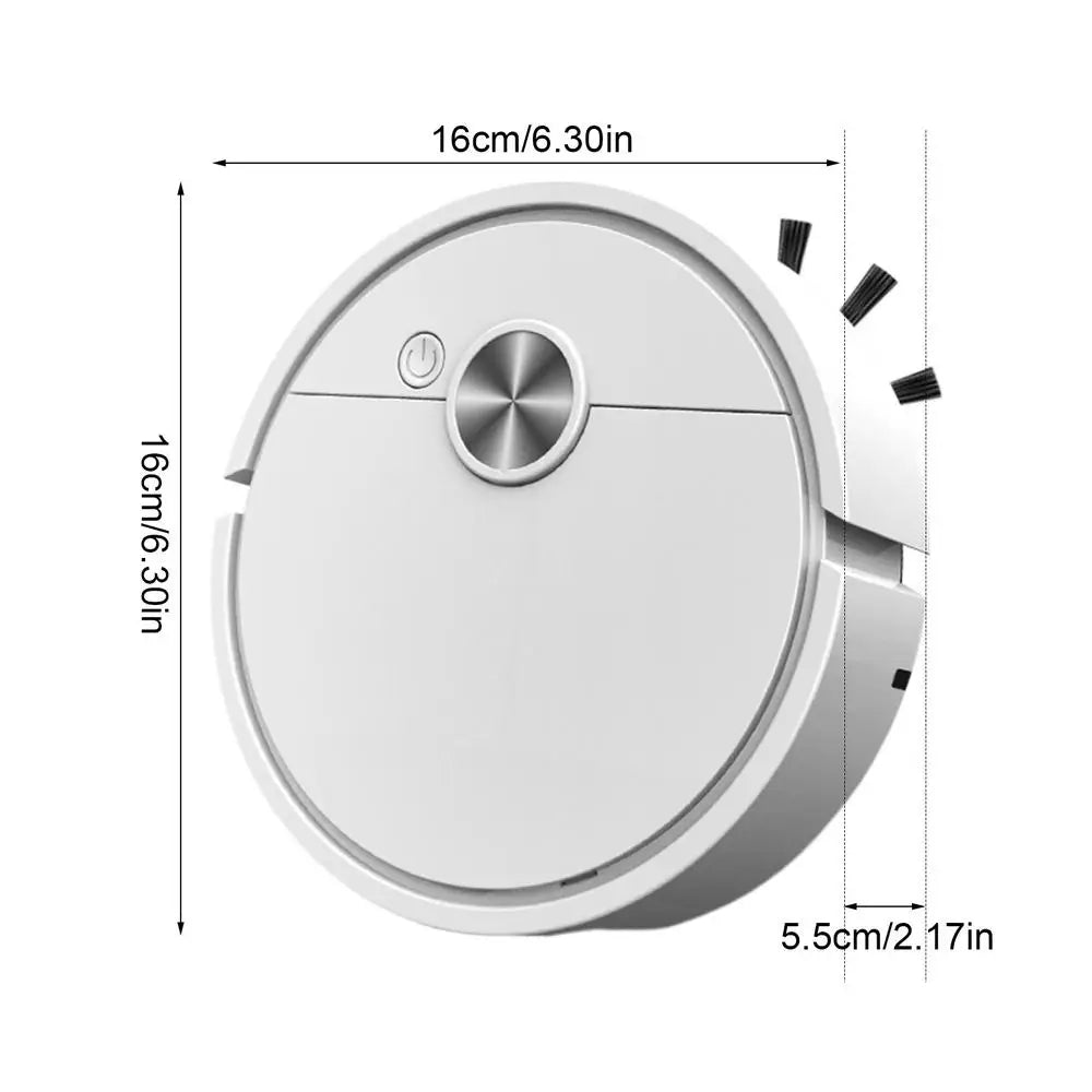 Mini Desk Cleaning Robot – USB Rechargeable Vacuum Duster Desktop Vacuum Robot Axl White