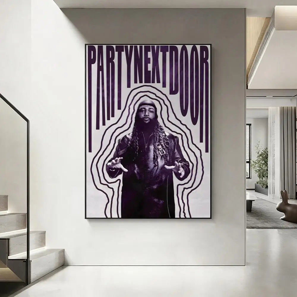 PARTYNEXTDOOR HD Poster – Waterproof Aesthetic Wall Art Wall Art Poster Axl White5 30X40cmNoframe