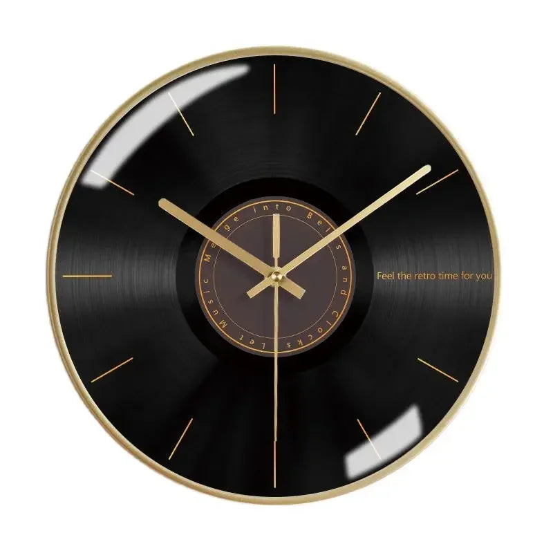 Nordic Silent Wall Clock – 12" Modern Metal Home Decor Silent Wall Clock Axl