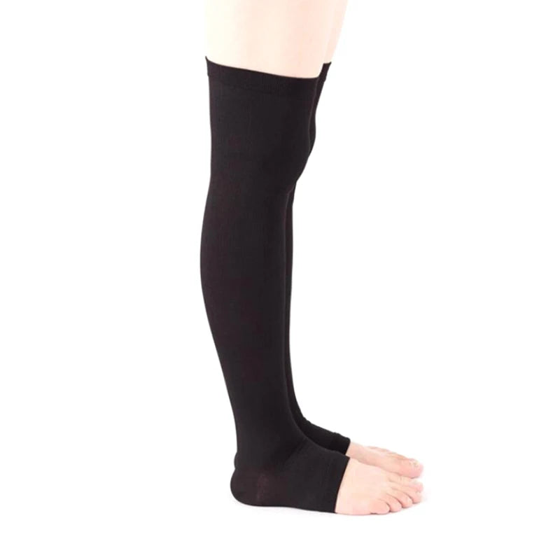 Thigh High Open Toe Compression Stockings – Men & Women Thigh High Stockings Axl Style3