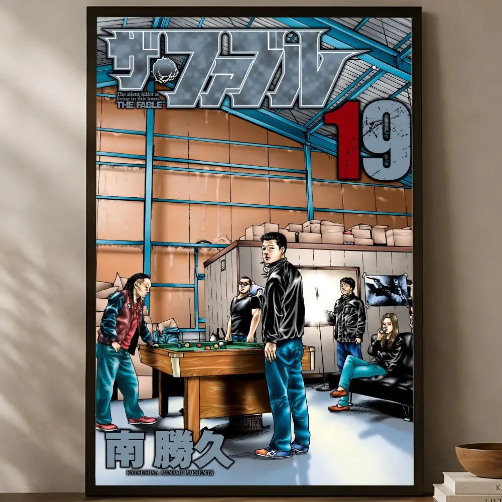 The Fable Manga Wall Poster – Self-Stick HD Waterproof Decor Wall Art Poster Axl White01 15X20cmNoframe