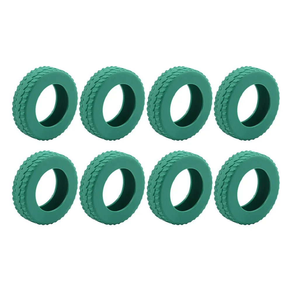 8-Pack Silicone Luggage Wheel Covers – Silent Suitcase Caster Luggage Wheel Covers Axl Lake Green