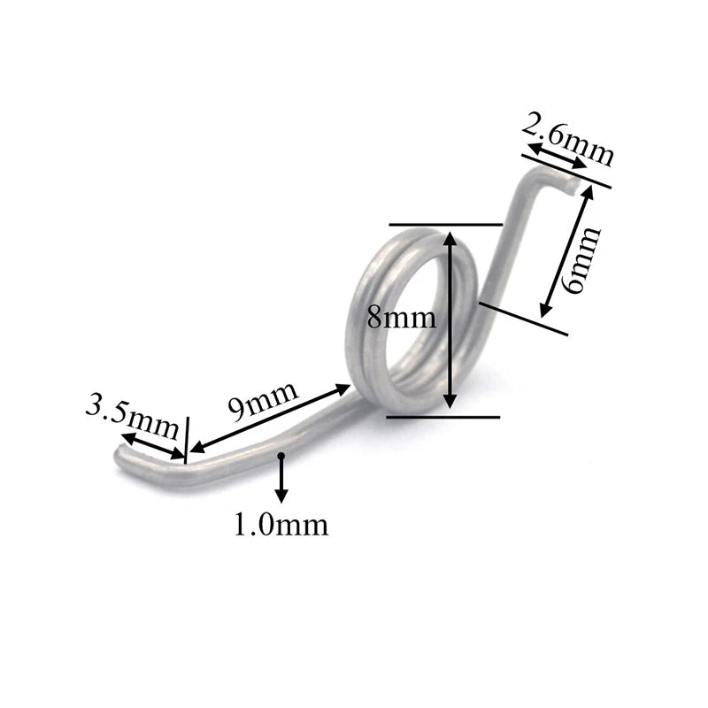 Stainless Steel Fishing Reel Torsion Spring | 2000–4000 Size Fishing Reel Spring Axl 316
