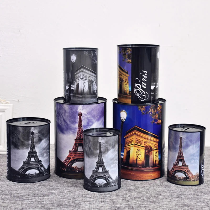 Large Metal Piggy Bank Jar – Coin & Money Saving Box Gift Metal Piggy Bank Axl 16X12CM